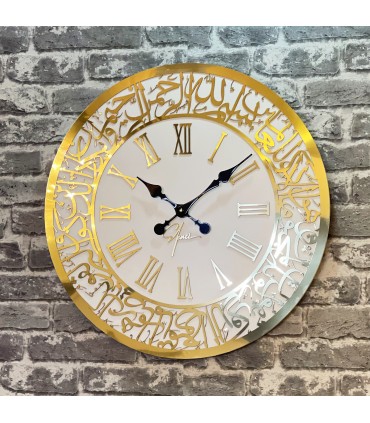 ساعت دیواری چوبی شیک