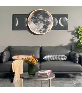 تابلو دیواری نوری طرح ماه روشن