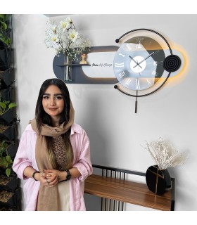 ساعت دیواری با نور مخفی