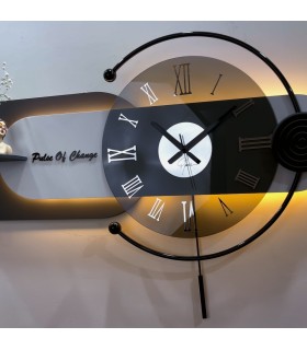 ساعت دیواری مشکی