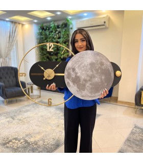 ساعت دیواری فلزی بزرگ