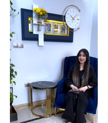 ساعت دیواری با گلدان رزماری