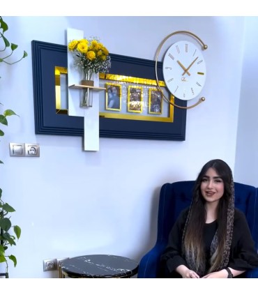 ساعت دیواری گلدان دار