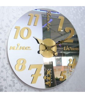 ساعت دیواری لوکس گلکسی (نقره ای)