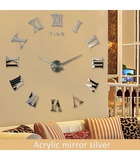 ساعت دیواری لئوناردو (نقره ای)