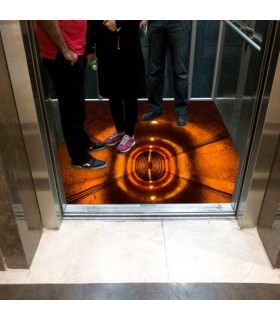 کفپوش سه بعدی آسانسور طرح سیاه چال
