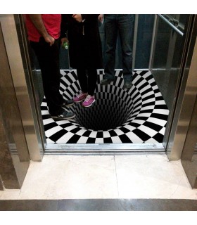 کفپوش سه بعدی آسانسور طرح گودال